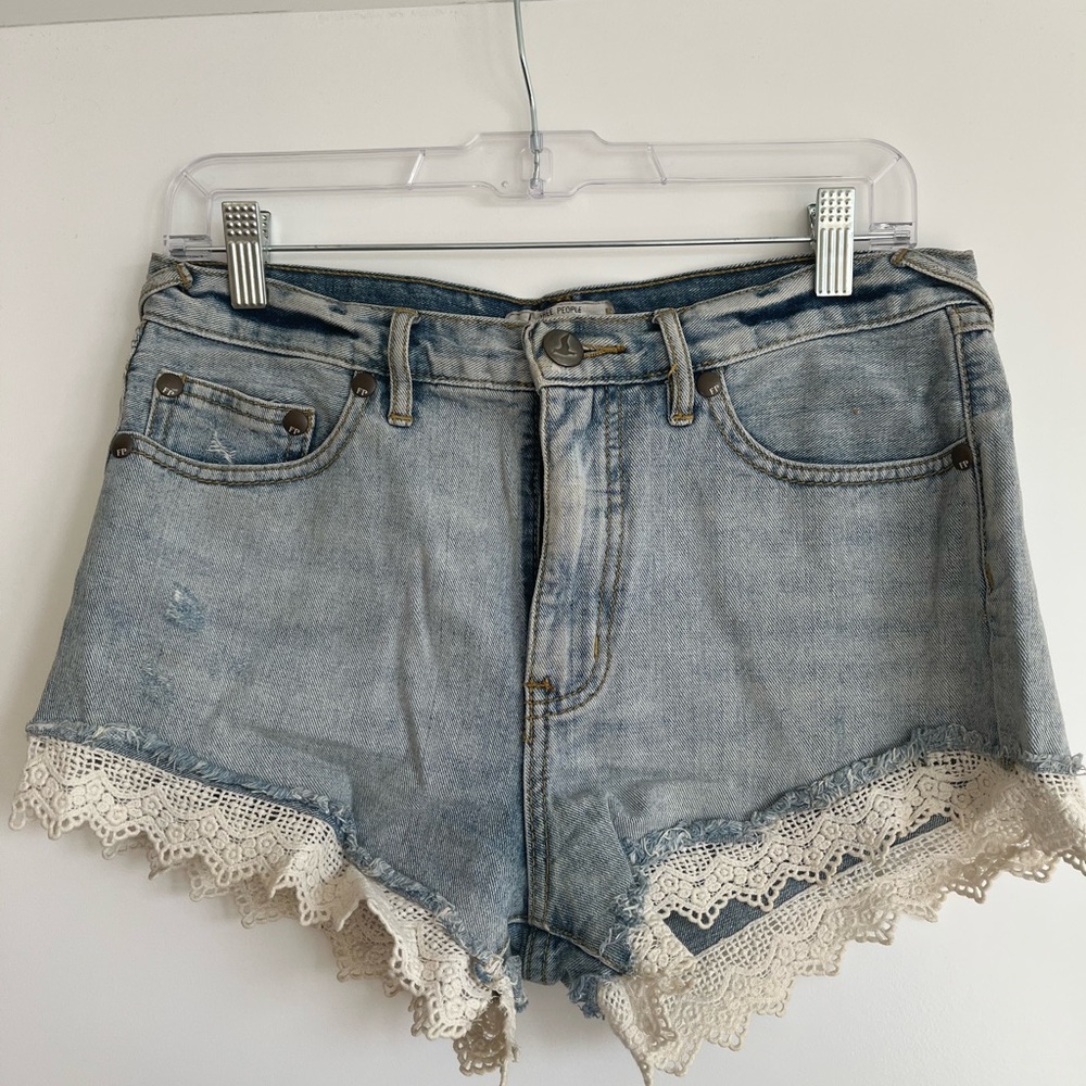 Free People denim shorts
